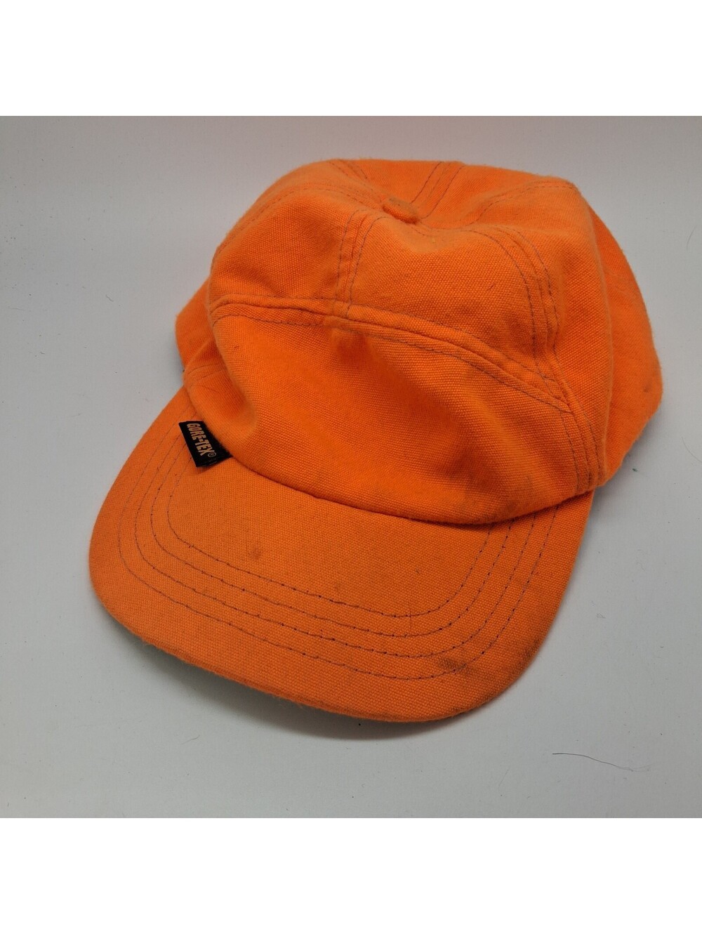 Vintage L.L.Bean Gore-Tex Blaze Orange Hunting Hat Cap USA Adjustable Strapback